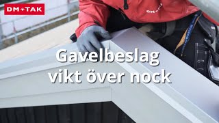 Takskolan Plåtbeslag del 3  Gavelbeslag vikt över nock [upl. by Esela]