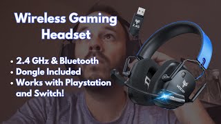 Product Review Wireless Gaming Headset  Bluetooth Dongle Included PS4PS5 amp Switch amazonfinds [upl. by Olva]