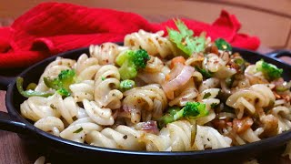 Fusilli Pasta Recipe Indian Style Vegetable Pasta Healthy Recipe  By DCheftastics [upl. by Behl]