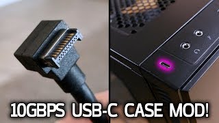 CASE MOD Adding a 10Gbps USB 31 Gen2 TypeC Plug [upl. by Ori]