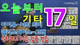 오늘부터 기타 17 너의 의미  아이유 고백  델리스파이스 [upl. by Ecirtemed130]