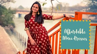 Myntra Maxi Dress Haul  6 Dresses for 3000  Kurti dresses [upl. by Yengac163]