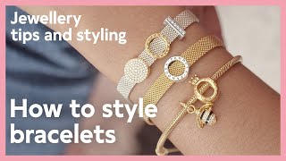 Jewellery tips and styling How to style bracelets  Pandora [upl. by Sergu]