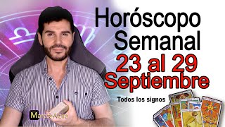 💘 Horóscopo semanal 💰 23 al 29 septiembre todos los signos [upl. by Hayouqes]