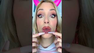 It’s piercingPrank cosmetics👅beauty makeup lifehacks hack lipstick piercing prank shorts [upl. by Conall]