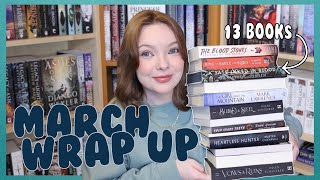 I read 13 books in march for realmathon 🏰 did I read my worst book of the year ❄️ march wrap up [upl. by Fem822]