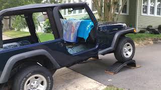 Rustproofing and Monstaliner on a Wrangler TJLJ Unlimited Before and After Pictures at the End [upl. by Cindee]