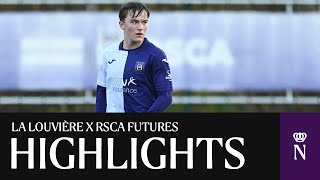 Highlights U23 La Louvière  RSCA Futures  20232024 [upl. by Nymzaj459]