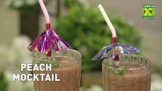 Peach Mocktail Recipe By Chef Shireen Anwar  Refreshing Delicious Quick Drink Recipe  MasalaTv [upl. by Phares]