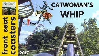 Catwomans Whip POV Full HD Six Flags New England 2017 Roller Coaster Front Seat On Ride [upl. by Nuoras430]