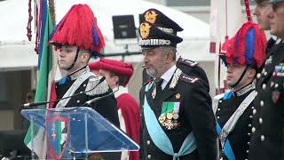 Scuola Marescialli dei Carabinieri cerimonia di avvicendamento del Comandante [upl. by Perron]