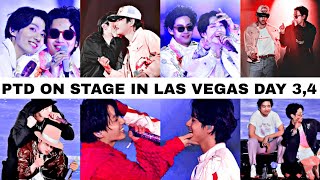 таekook мoments  bts quotptd on stagequot in las vegas concert 3amp4 day [upl. by Delle]