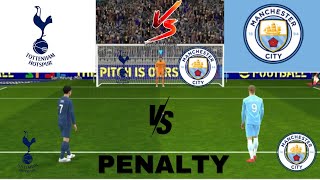 MANCHESTER CITY VS TOTTENHAM PENALTY SHOOTOUT🔥MATCH  ERLING HAALAND VS SHEUNG MIN  ENGLISH LEAGUE [upl. by Batchelor]