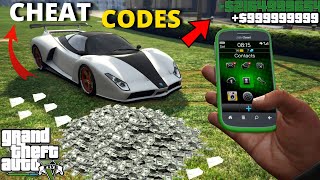 GTA 5  TOP 10 BEST SECRET PHONE CHEAT CODES 2022 Sport Cars God Mode  All Consoles amp PC [upl. by Roderica]