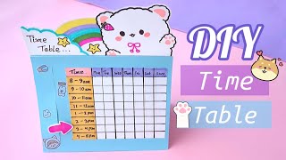 DIY Timetable for School How to make Study timetable for school School hacks timetable for school [upl. by Augy]