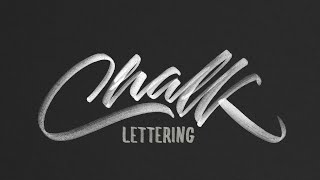 Hand Lettering Tutorial for Beginners  Chalk Texture [upl. by Riggins]