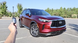 2024 Infiniti QX60 Autograph AWD Start Up Walkaround Test Drive and Review [upl. by Ameluz]