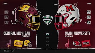 Central Michigan at Miami Ohio [upl. by Ahsikit]