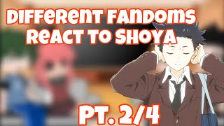 Different fandoms react to Shoya angst [upl. by Yatnod]