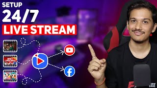 How to Set Up 247 Live Stream with Pre Recorded Videos on YouTube [upl. by Gweneth492]