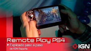 Cómo conectar con RemotePlay entre PS4 y PS Vita [upl. by Magnien]