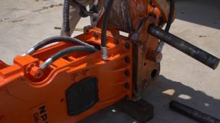 Installation Removal and Storage  NPK Hydraulic Hammer Service Instructional [upl. by Saeger73]