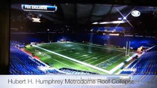 Metrodome Roof Collapse  Minnesota Vikings 5am [upl. by Teddy]