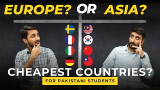 Europe OR Asia Cheapest Countries To Study From Pakistan In 2025 [upl. by Idnek877]