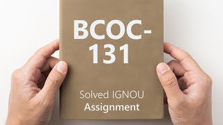 BCOC 131 solved assignment 202425 FINANCIAL ACCOUNTING  bcoc 131 solved assignment 2025 [upl. by Aniram366]