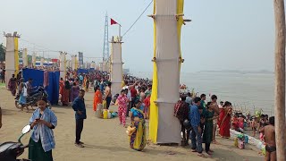 Amritas creative Garden chath puja ghat gangasnan2024 chath puja  gangaghat [upl. by Jair]