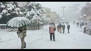 Snowfall in Chaupal Shimla Feb132016 [upl. by Ardnala]