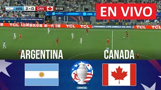 🔴 EN VIVO Argentina vs Canadá  Copa América 2024  SEMIFINAL  Partido en vivo hoy [upl. by Jallier44]