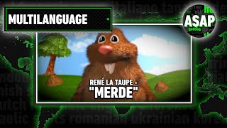 René la Taupe “Merde”  Multilanguage Requested [upl. by Aneerak]