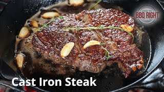 Cast Iron Steak Recipe [upl. by Zug814]