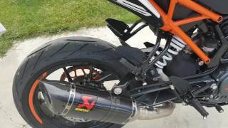 DUKE 125 2017 AKRAPOVIC SOUND WITHOUT DB KILLER [upl. by Herc]