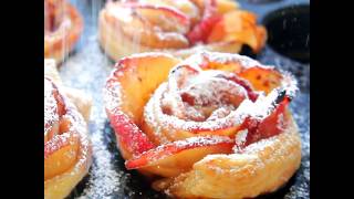 APPLE ROSES RECIPE WITH PUFF PASTRY [upl. by Armington]