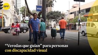 “Veredas que guían” para personas con discapacidad visual [upl. by Schoenfelder]