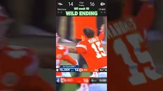 Chiefs vs Broncos Crazy Wild ending game shorts fotball nfl [upl. by Aderb]