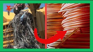 Copper Recycling From Wire Cable amp Electric Motor Loudspeaker And Smartphone Manufacturing Process [upl. by Ahsikam]