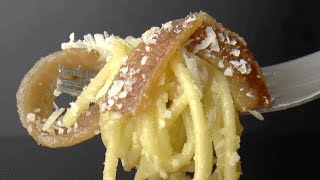 La vraie recette des pâtes à la carbonara [upl. by Akerdal636]