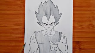 how to draw Vegeta Full Body  Dragon Ball   Vegeta full body step by step  easy drawing [upl. by Schwab589]