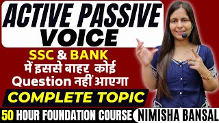 Active and Passive Voice  English Grammar  Full Concept  Rules  Trick  Nimisha Bansal [upl. by Kiehl914]