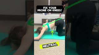 Fix your scoliexercise Prone on knees schrothmethod [upl. by Yancey91]