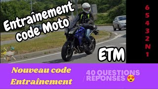 Nouveau code moto ETM 2024 40 questions réponses [upl. by Iah]