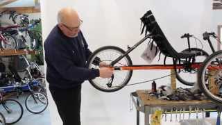 How to Change a flat tire on your Recumbent Trike [upl. by Noryv]