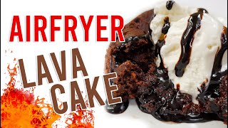 Chocolate Lava Cake in an AIRFRYER shorts [upl. by Eilak278]