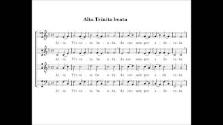 Alta Trinita Beata  with score [upl. by Itagaki34]