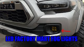 LED FACTORY MART FOG LIGHTS  3rd gen Tacoma [upl. by Ihcas526]