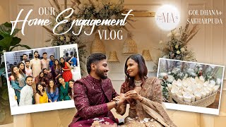 Our Engagement Ceremony Vlog🧿🤍  Mridul amp Aditya [upl. by Laehcor383]