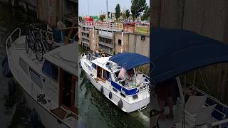 🛥️ Vlissingen Netherlands 🇳🇱 Sluicebox TravelwithHugoF boatlock sluicebox sluice sluis [upl. by Nylidnam685]